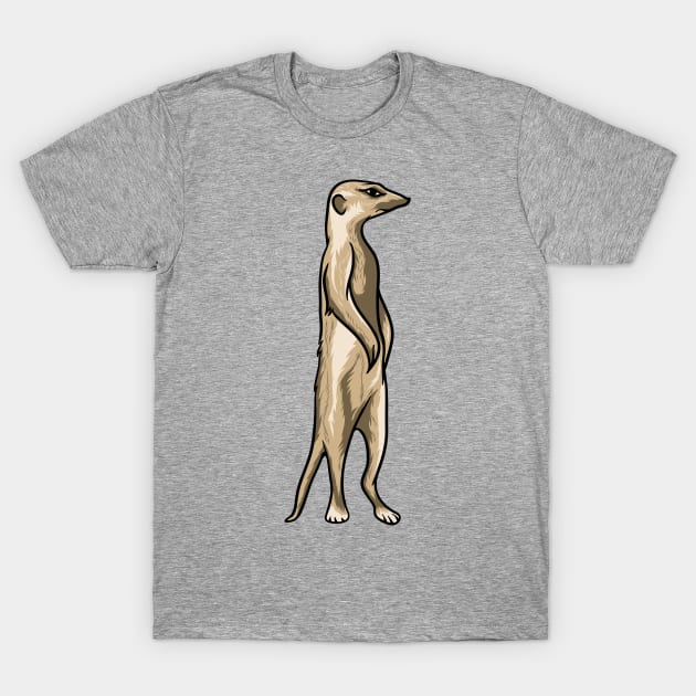 Meerkat T-Shirt by Sticker Steve